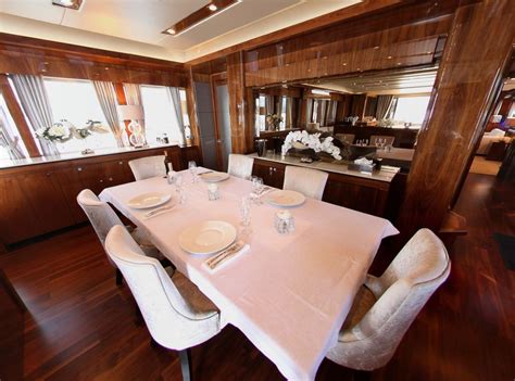 Maoro Formal Dining Luxury Yacht Browser By Charterworld