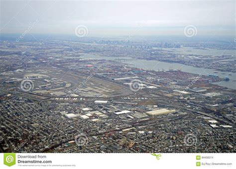 Aerial View Of The New Jersey Turnpike And Newark Liberty