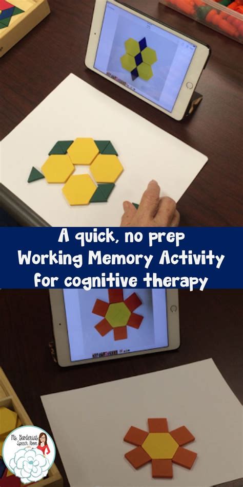 A Quick Fix For A Working Memory Activity Memory Activities Aphasia