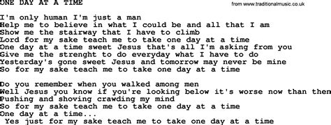 One Day At A Time By Merle Haggard Lyrics