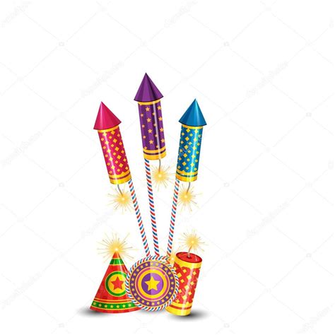 Diwali Crackers Fondo Vector Gráfico Vectorial © Pinnacleanimate