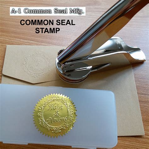 A 1 Common Seal Stamp In India Is An Official Seal Used By A Company
