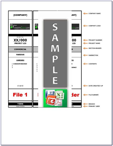 Free Filing Labels Template