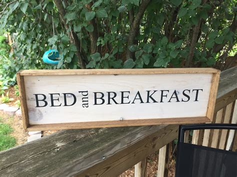 Bed And Breakfast Rustic Sign Wooden Sign Farmhouse