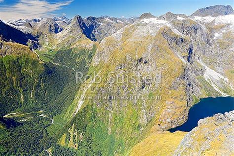 lake quill 580m above sutherland falls and the milford track great walk mackinnon pass centre