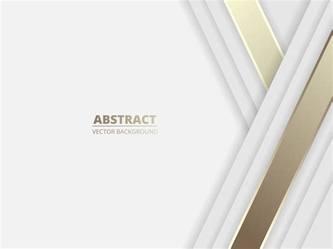 Premium Vector White Luxury Abstract Background With Golden Lines And