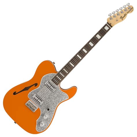 Fender Ltd Thinline Super Deluxe Telecaster Rw Orange Gear4music