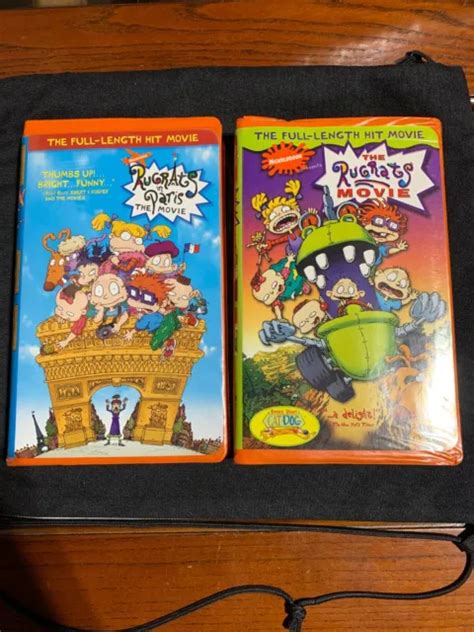 Rugrats Movie Vhs Lot The Rugrats Movie Rugrats In Paris Orange Tape