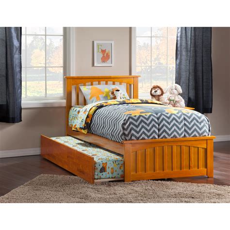 Mission Twin Extra Long Bed With Matching Footboard And Twin Extra Long