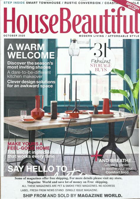 House Beautiful Magazine British Edition A Warm Welcome Etsy