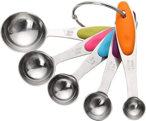 Measuring Spoonsstainless Steel Baking Spoons With Silicone Handle