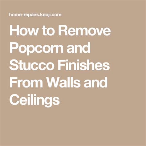 How to paint a popcorn ceiling. How to Remove Popcorn and Stucco Finishes From Walls and ...