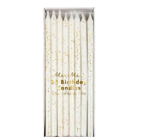 Gold Glitter Candles Pom Pom Party Shop