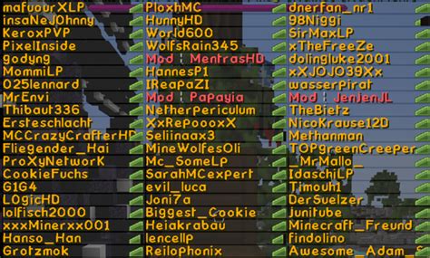 We did not find results for: Cool Minecraft Names List