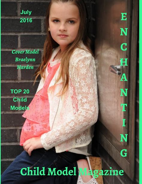 Top 20 Child Models July 2016 By Elizabeth A Bonnette Blurb Books