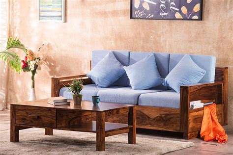 The design of the sofa is original in the most literal sense: Buy Solid Wood Dalton Sofa Set Online in India - Marriot Sofa Set, Latest Sofa Designs ...