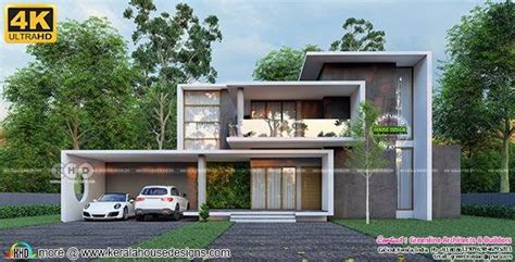 Luxury 5 Bedroom 4000 Square Feet Minimalist House Kerala Home Design