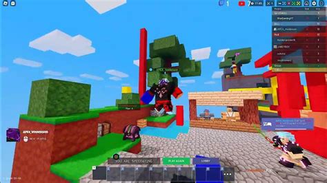 Roblox Bedwars Custom With Fans Intense Fight Youtube