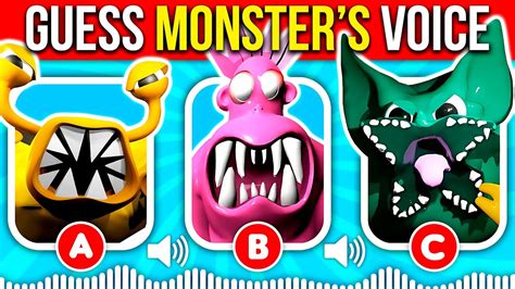 Guess The Monsters Voice Garten Of Banban 4 All Jumpscares Hunky