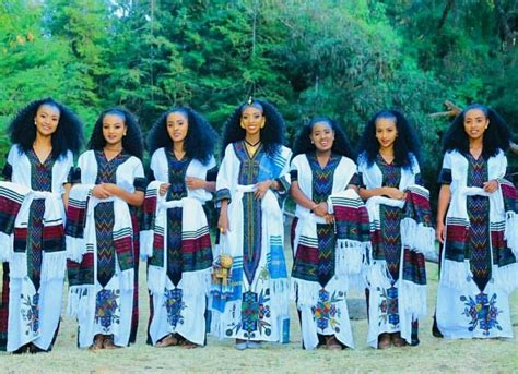Wollo Amhara Traditional Dress Ethiopian Clothing Amhara