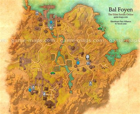 Bal Foyen Treasure Map Ii Stonefalls Zone Map Ebonheart Davon 39 S