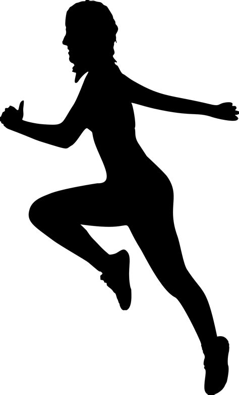 Clipart Fitness Woman Silhouette 2