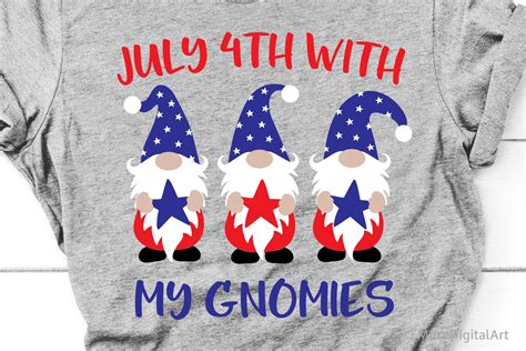 July 4th With My Gnomies Svg 4th July Gnomes Svg American 725950