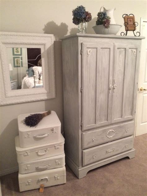 Maybe you would like to learn more about one of these? White bedroom with vintage suitcases | Suitcase table ...
