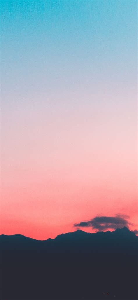 1125x2436 Volcano Pink Sunset Hill 4k Iphone Xsiphone 10iphone X Hd