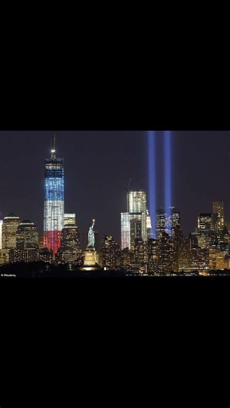 Twin Towers Memorial Lights New York New York Pinterest