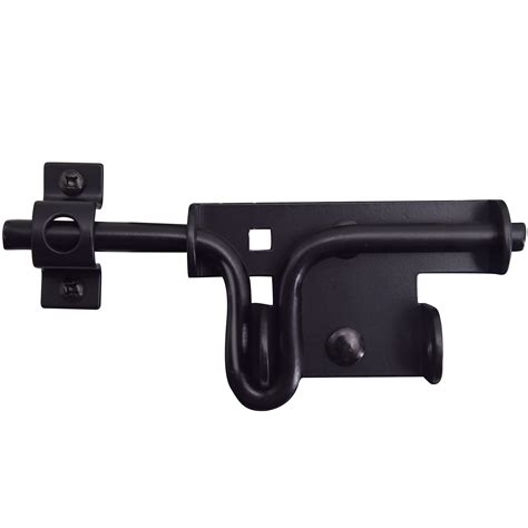 Buy Self Locking Gate Latch Black Finish Automatic Gravity Lever Wood Fence Gate Latches With