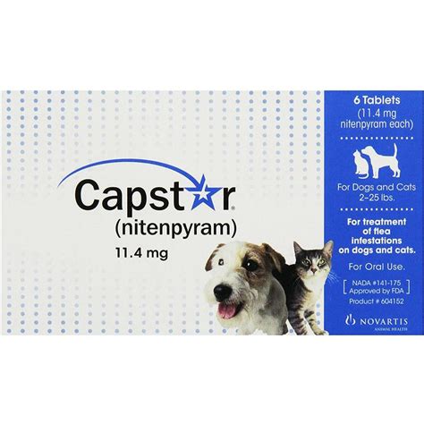 How can i store capstar flea tablets for dogs and cats? Capstar Small Dogs And Cats 2-25lbs (0.5-11kg) Tablets - 6 ...