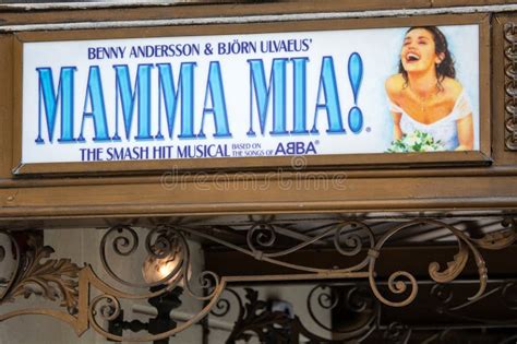 Mamma Mia The Musical At The Novello Theatre London Editorial Stock