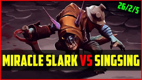 miracle 8k mmr slark vs singsing ranked dota 2 gameplay youtube
