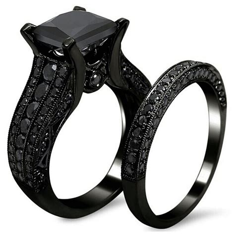 Luxury 35 Of Womens Black Wedding Bands With Diamonds Myjawsurgeryy