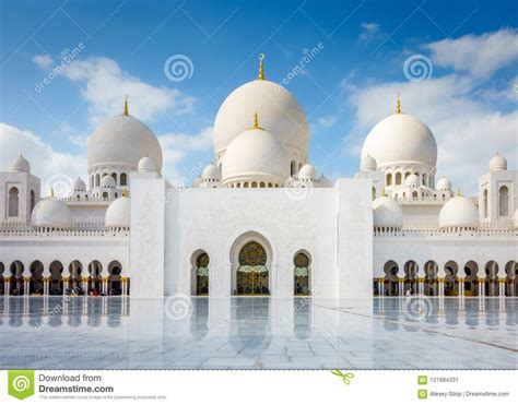 Sheikh Zayed Grand Mosque Stock Image Image Of Dhabi