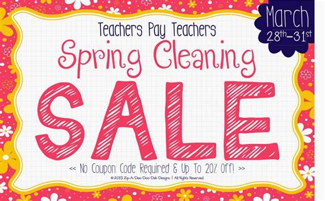 Spring Cleaning Banner The Applicious Teacher
