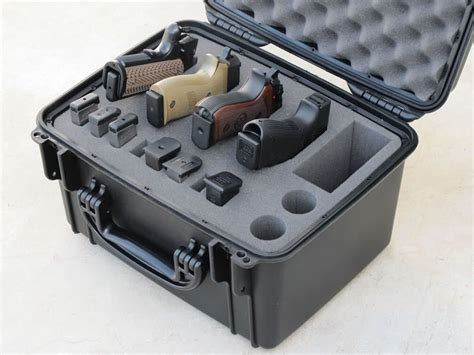 Hunting Waterproof Handgun Pistol Case In Foam Cm Hard Gun Case For