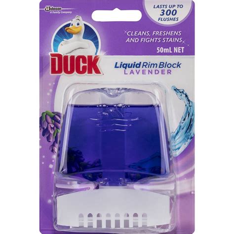 6x duck under the rim liquid toilet cleaner lavender 50ml 9300622707013 ebay