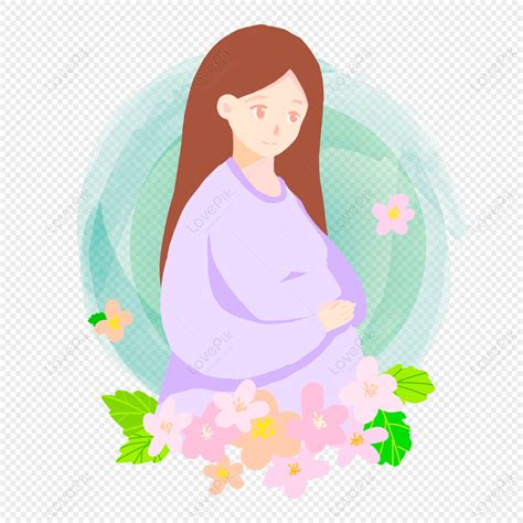 Madre Embarazada De Dibujos Animados Png Imágenes Gratis Lovepik
