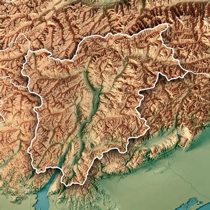 Routenplaner, fahranweisungen in europa finden, die beliebtesten routen. Trentino Alto Adige Regione Autonoma Italien 3drender ...