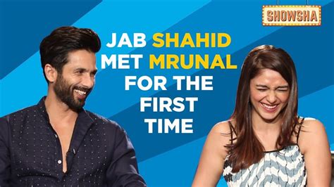Shahid Kapoor And Mrunal Thakur Play What Do You Do When And Recall Their First Meeting Jersey