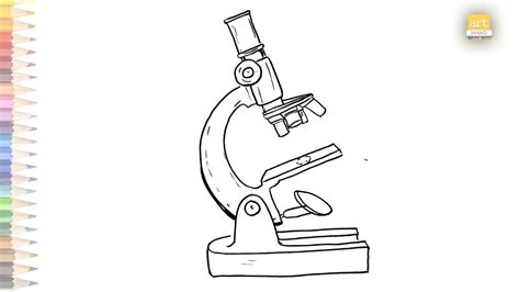 Microscope Diagram Drawing Easy How To Draw Microscope Diagram Step