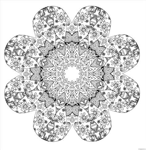 Mandala Stress Relief Coloring Pages Mandala Coloring Pages Free