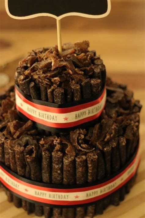 custom biltong birthday cake   biltong food cake