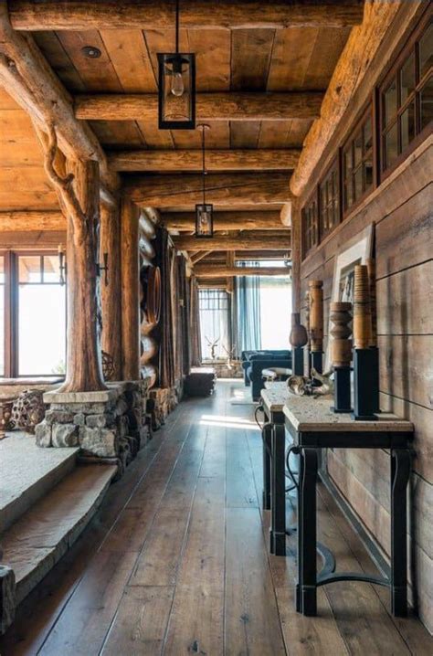 It packs a mighty punch and fits a full bathroom, bedroom, and kitchenette in under 300 square feet. Top 60 Best Log Cabin Interior Design Ideas - Mountain ...