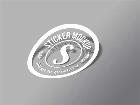sticker mockup psd    branding project
