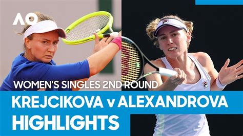 Gof je u prvom setu imala prednost od 5:3 i ukupno pet set lopti. Barbora Krejcikova vs Ekaterina Alexandrova Match Highlights (2R) | Australian Open 2021 - The ...