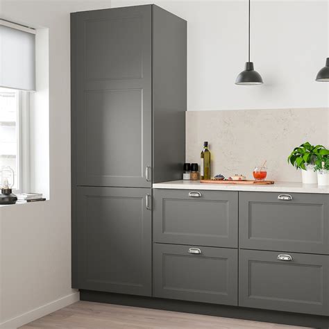 Axstad Door Dark Gray 46x127 Cm 18x50 Ikea Ca Modern Grey Kitchen Modern Kitchen