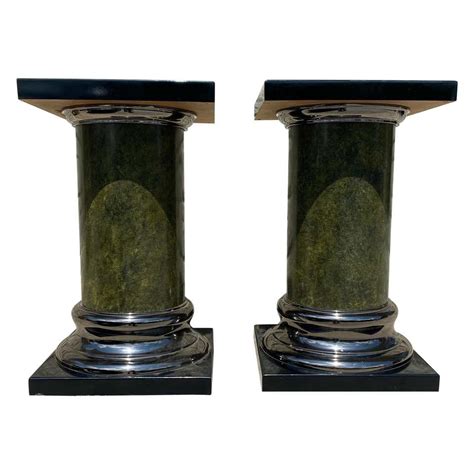 Brass Clad Octagon Shape Mid Century Modern Pedestal For Sale At 1stdibs